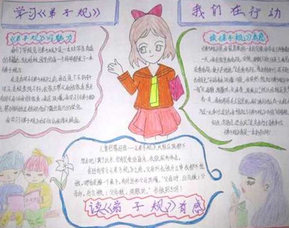 弟子規(guī)手抄報，弘揚孝之美德