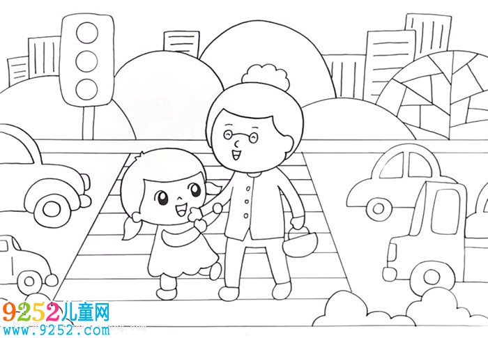 文明禮儀畫畫作品