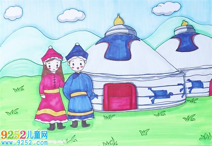 56個少數(shù)民族<a href=http://www.inspiredelm.com/ertonghua/ target=_blank class=infotextkey>兒童畫</a>