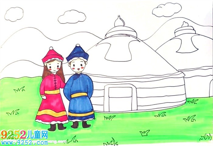56個少數(shù)民族<a href=http://www.inspiredelm.com/ertonghua/ target=_blank class=infotextkey>兒童畫</a>