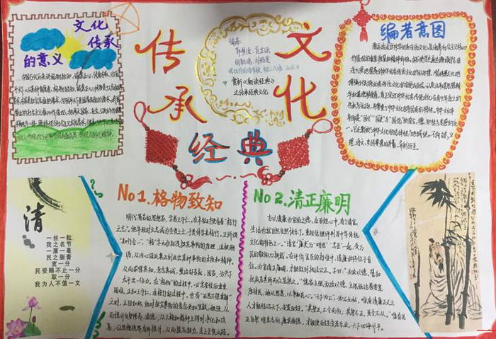 朝讀經(jīng)典手抄報(bào)，傳承經(jīng)典文化