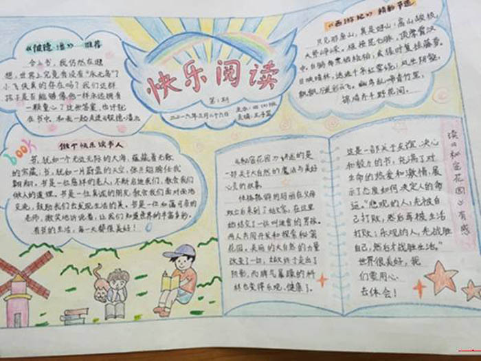 關于讀書的手抄報，閱讀
