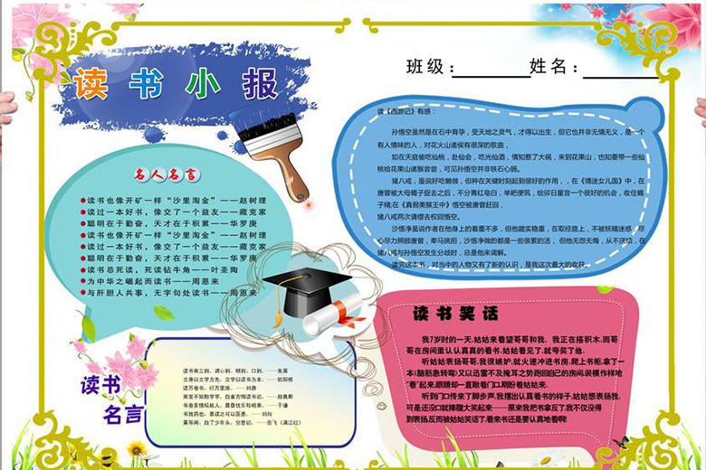 校園文化讀書小報，讀書月