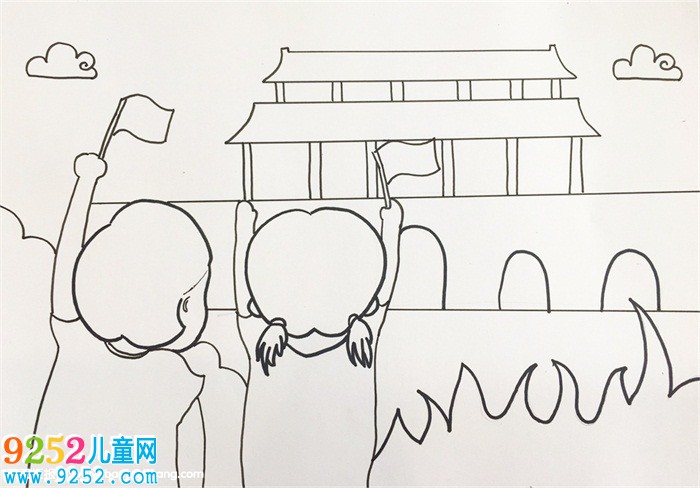 我和我的祖國國畫怎么畫