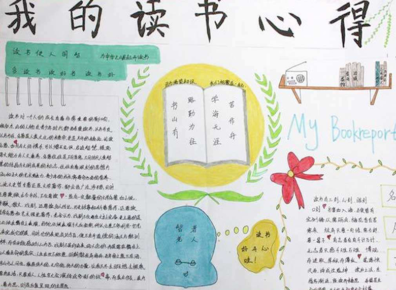 讀書手抄報內(nèi)容，我的讀書心得