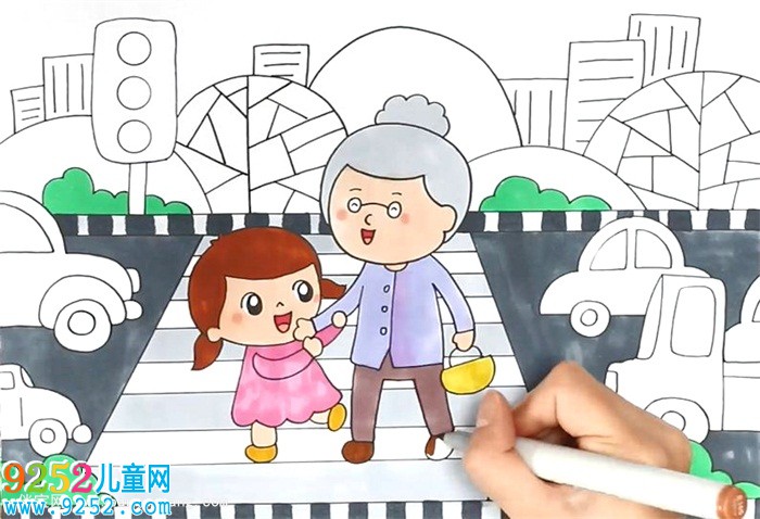 文明禮儀畫畫作品