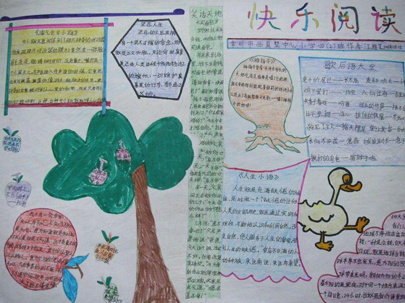 我愛讀書手抄報，快樂閱讀
