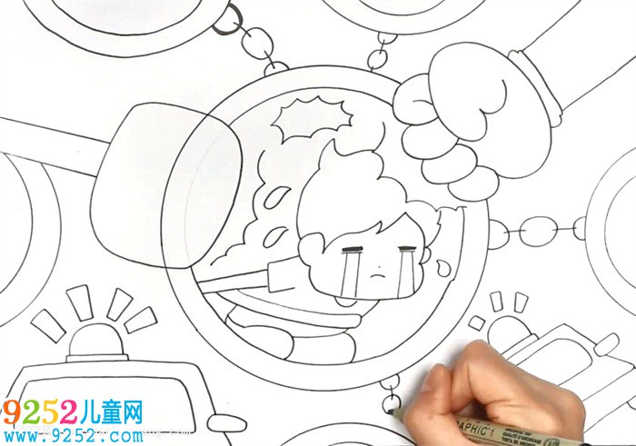 掃黃打非怎么畫