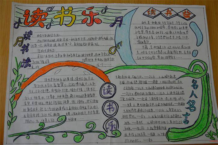關于讀書的手抄報，讀書樂