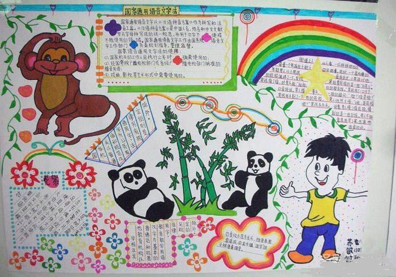 普通話手抄報，推廣普通話