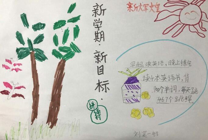 小學生開學手抄報圖片簡單又漂亮