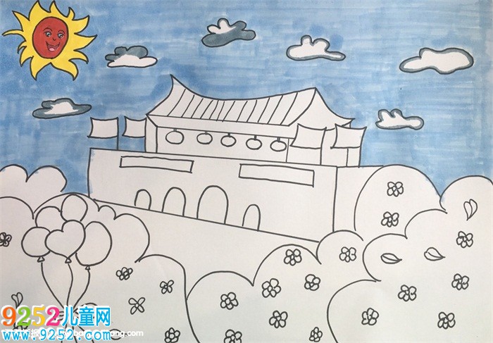 祖國70周年的畫怎么畫