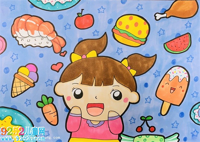 好吃的食物<a href=http://www.inspiredelm.com/ertonghua/ target=_blank class=infotextkey>兒童畫</a>