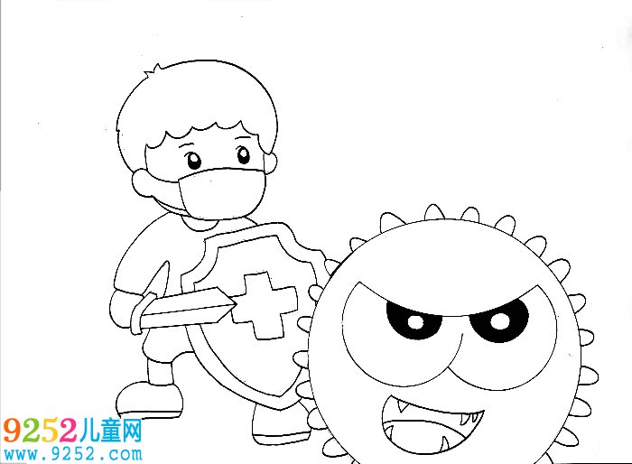 抗擊肺炎<a href=http://www.inspiredelm.com/ertonghua/ target=_blank class=infotextkey>兒童畫</a>