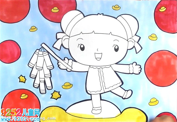 過年<a href=http://www.inspiredelm.com/ertonghua/ target=_blank class=infotextkey>兒童畫</a>怎么畫