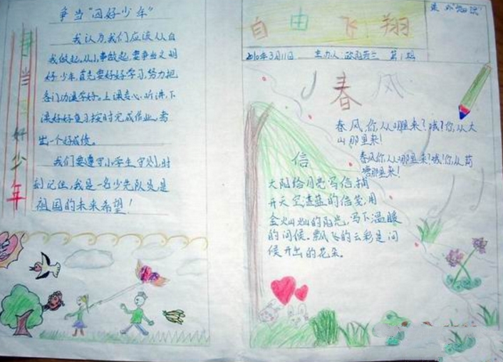 關(guān)于青春理想的手抄報，放飛青春理想