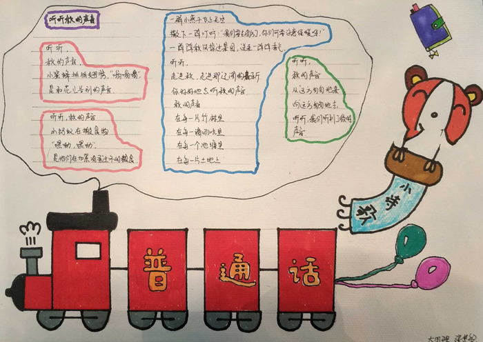 推廣普通話手抄報(bào)圖片，說(shuō)好普通話