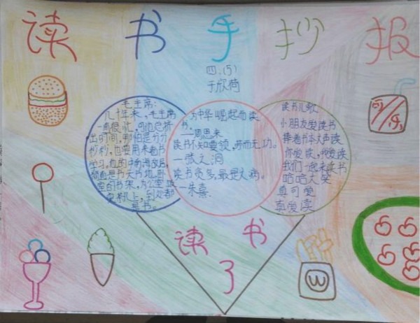 小學(xué)生讀書手抄報(bào)，讀書樂