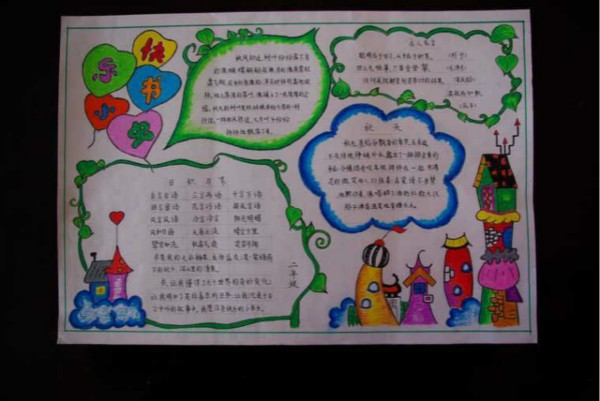 讀書手抄報，快樂讀書