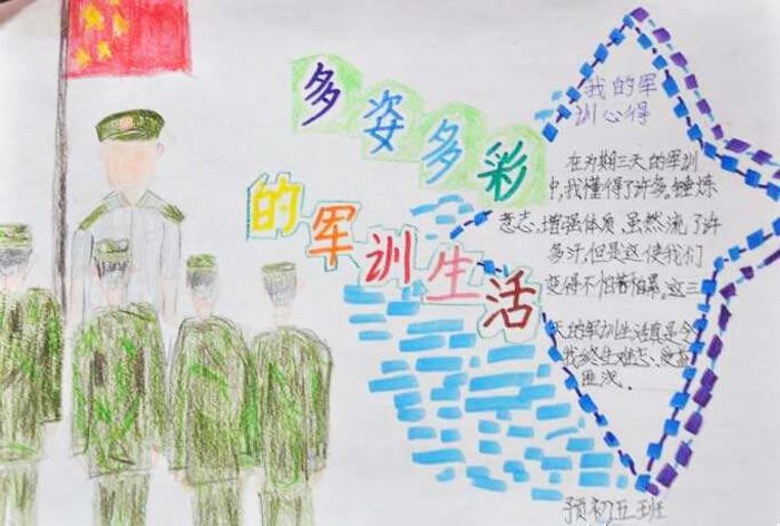 軍訓(xùn)手抄報，多姿多彩的軍訓(xùn)生活