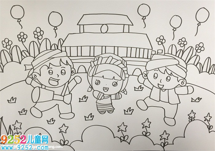 關(guān)于民族團(tuán)結(jié)一家親的畫