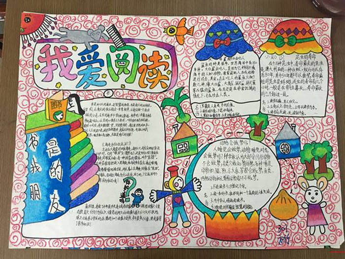 關(guān)于讀書的手抄報(bào),書是我的朋友