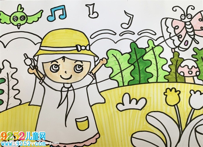 最簡單的一幅春天的畫
