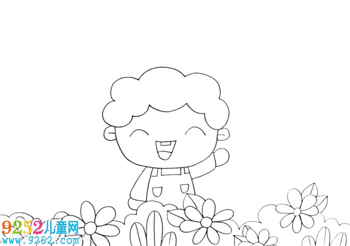 文明校園怎么畫