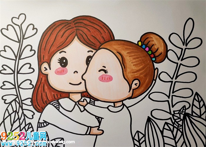 美麗的媽媽<a href=http://www.inspiredelm.com/ertonghua/ target=_blank class=infotextkey>兒童畫</a><a href=http://www.inspiredelm.com/shouchaobao/ target=_blank class=infotextkey>手抄報(bào)</a>教程