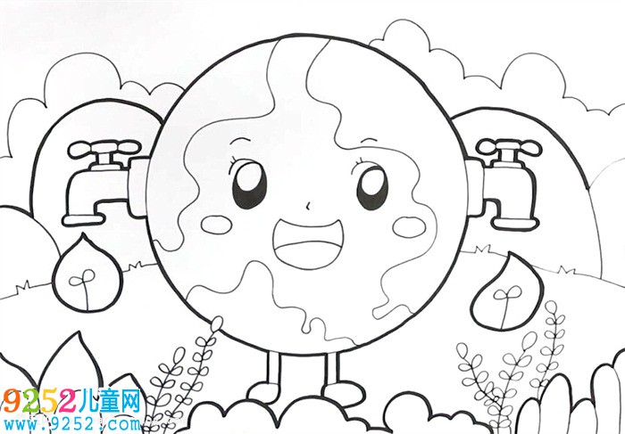 節(jié)約用水的畫怎么畫