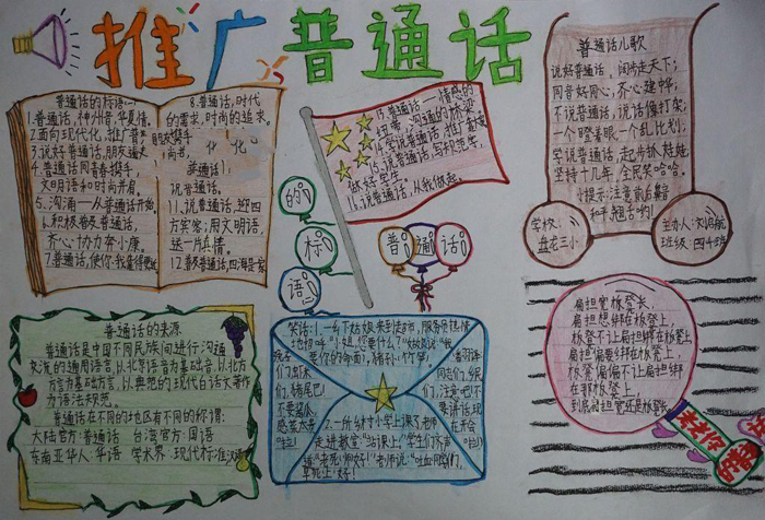 推廣普通話手抄報(bào)圖片，考考你的普通話