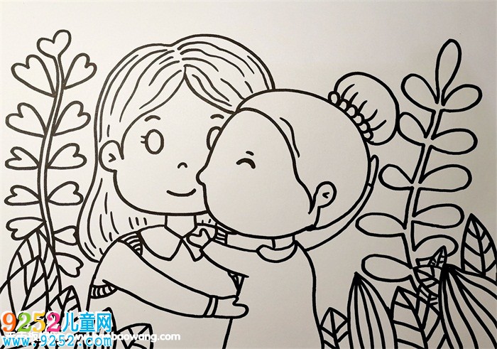 美麗的媽媽<a href=http://www.inspiredelm.com/ertonghua/ target=_blank class=infotextkey>兒童畫</a><a href=http://www.inspiredelm.com/shouchaobao/ target=_blank class=infotextkey>手抄報(bào)</a>教程