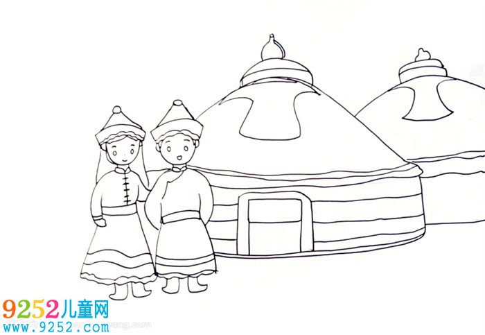 56個少數(shù)民族<a href=http://www.inspiredelm.com/ertonghua/ target=_blank class=infotextkey>兒童畫</a>