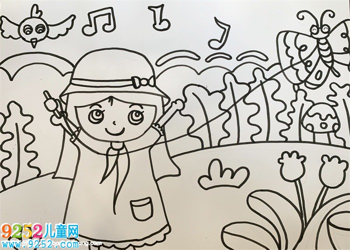 最簡單的一幅春天的畫