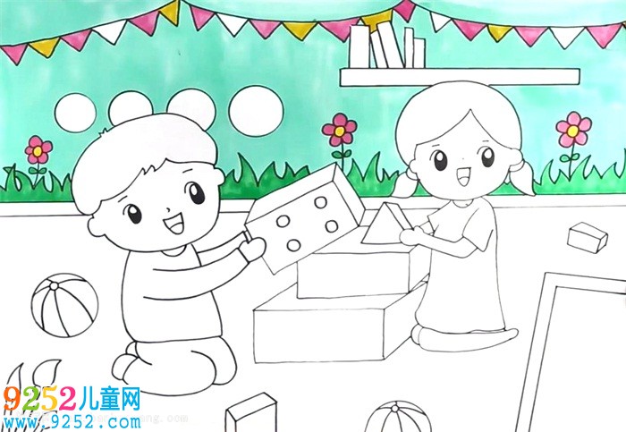 我的幼兒園怎么畫