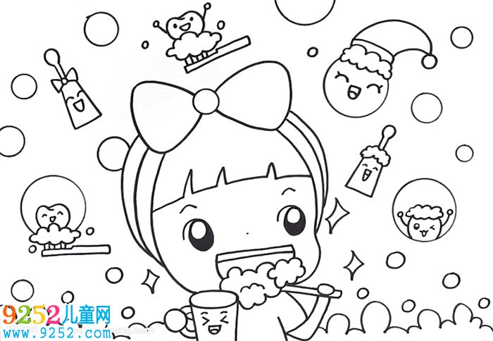 關(guān)于口腔健康的手繪畫