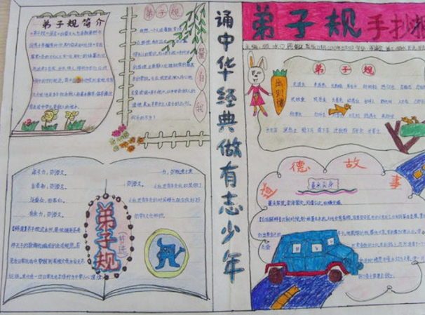 弟子規(guī)手抄報(bào)，做有志少年