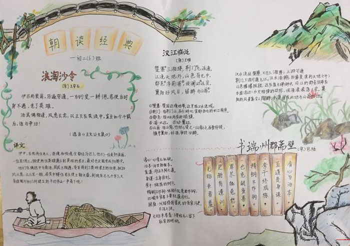 好看的朝讀經(jīng)典手抄報(bào)