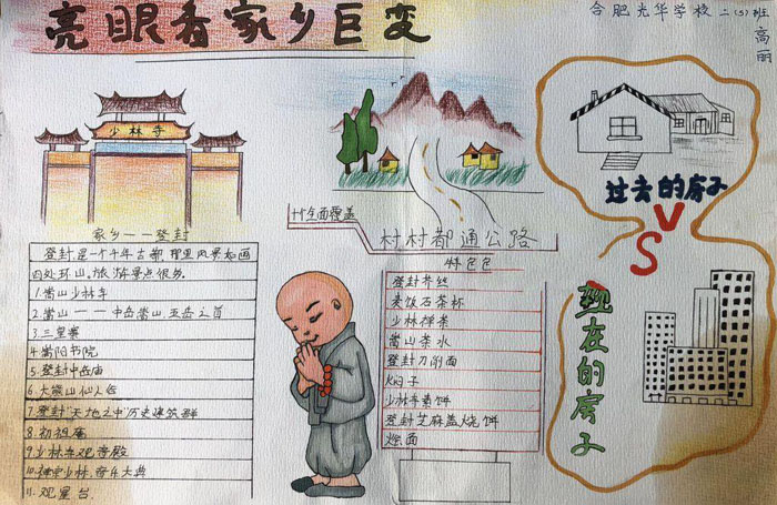 我的家鄉(xiāng)手抄報圖片，亮眼看家鄉(xiāng)巨變
