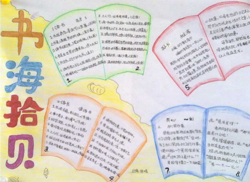 有關讀書的手抄報，書中自有黃金屋