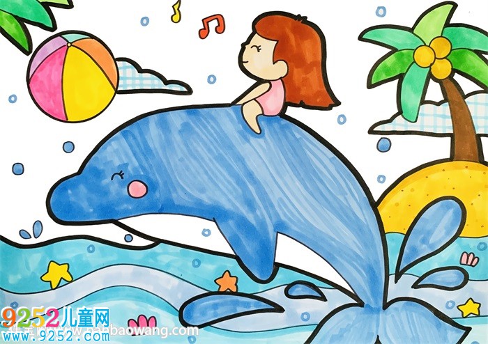 熱鬧的夏天<a href=http://www.inspiredelm.com/ertonghua/ target=_blank class=infotextkey>兒童畫</a>