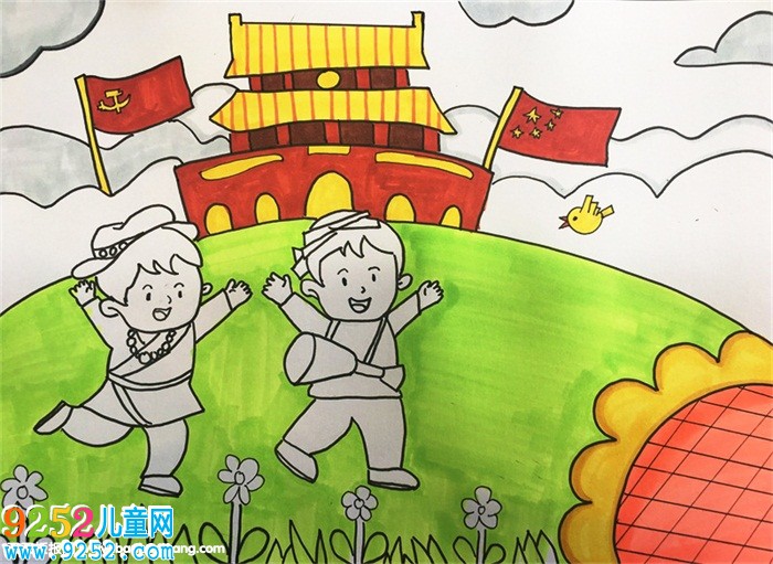 關(guān)于祖國70周年的畫