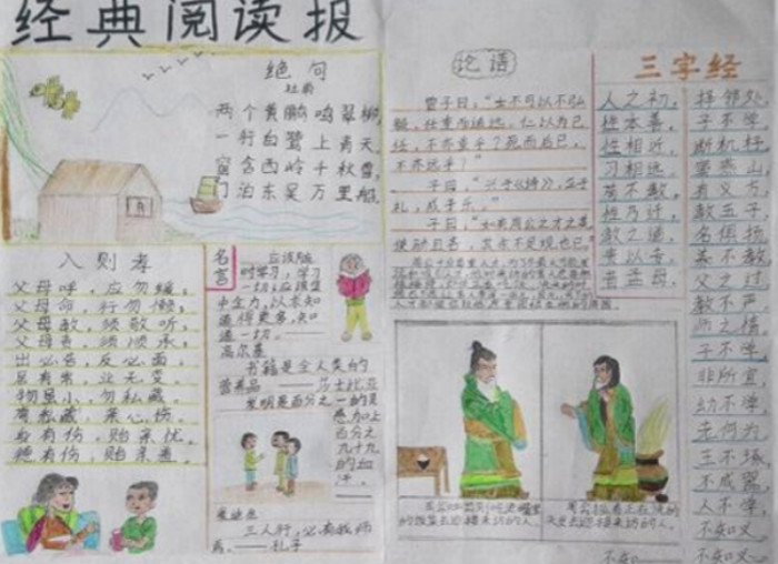 關(guān)于讀書的手抄報，經(jīng)典閱讀報