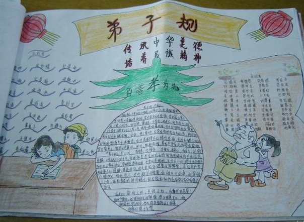 弟子規(guī)手抄報(bào)，傳承中華美德
