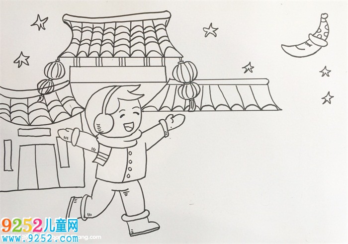 春節(jié)的畫怎么畫