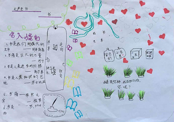小學(xué)生讀書手抄報,快樂閱讀