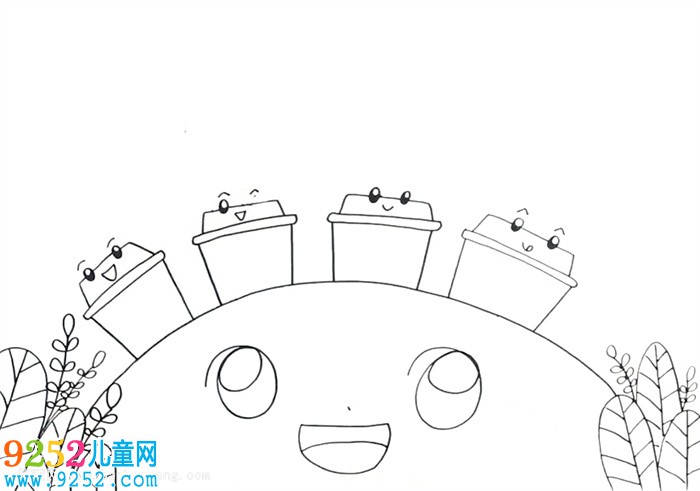 垃圾分類主題畫