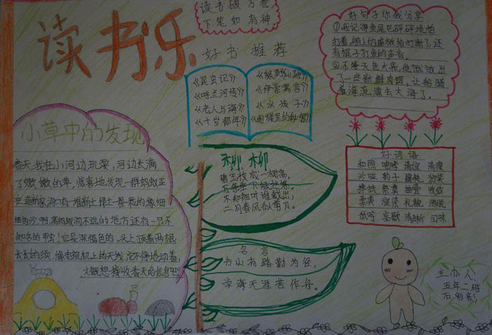 我愛讀書手抄報，好書推薦