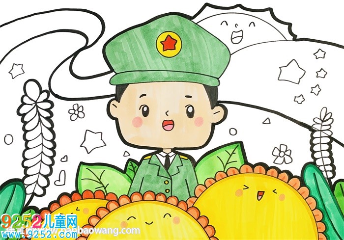 建軍節(jié)<a href=http://www.inspiredelm.com/ertonghua/ target=_blank class=infotextkey>兒童畫</a>