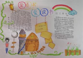 讀書(shū)手抄報(bào)簡(jiǎn)單又好畫(huà)，愛(ài)看書(shū)愛(ài)讀書(shū)